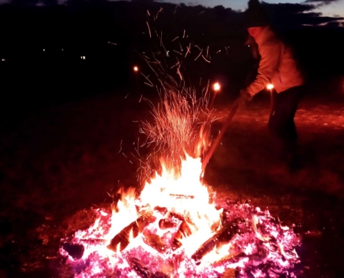 Feuerlauf Winter Iris Intuitiv Flammen